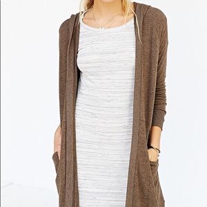 UO Silence & Noise Hooded Maxi Cardigan